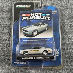 Hot Pursuit 2008 Dodge Challenger SRT8 1:64 Silver Rockdale County Sheriff